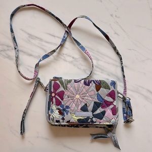 Vera Bradley crossbody bag wristlet combo “Bengal Lily” pattern
